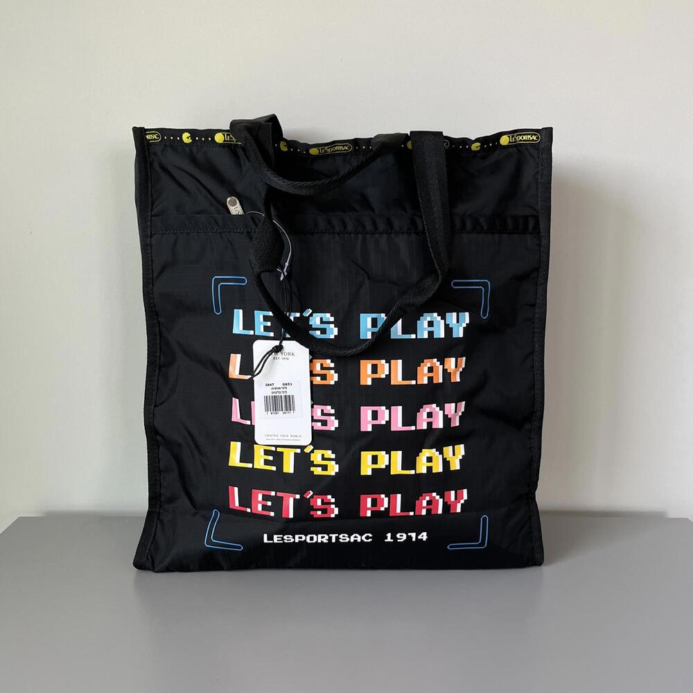 Lesportsac Pac-man Large Book Tote NWT - Picture 3 of 4